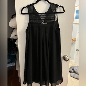 BCBGeneration Black Lace Top Dress - Medium